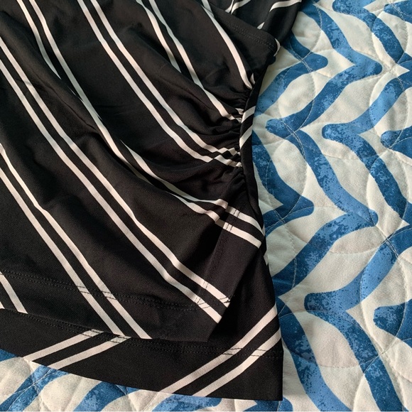 Susan graver striped faux wrap top - Picture 6 of 10